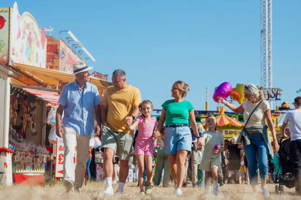 istock Family Visiting the Funfair 2132930812