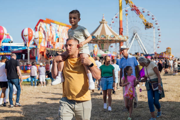 istock Family at a Travelling Carnival 2132936754
