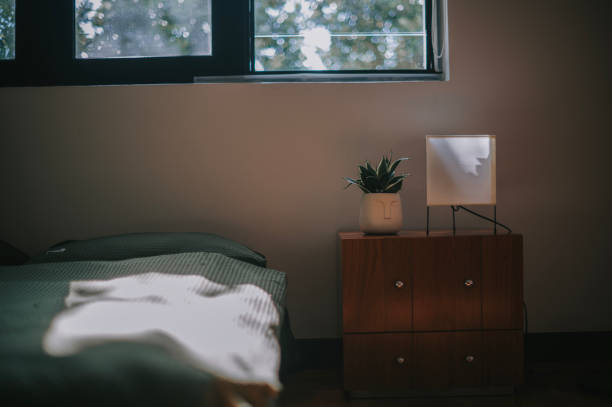 istock bedroom in morning with sunlight 2133068515