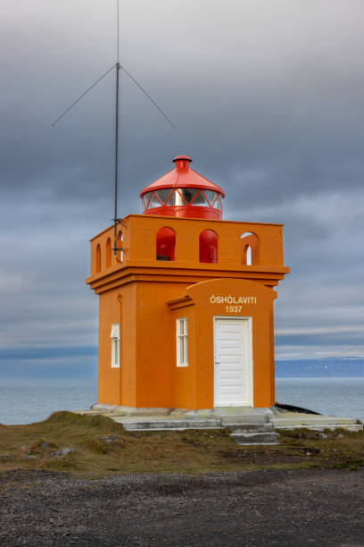 istock Osholaviti orange lighthouse, Westfjords, Iceland 2133083804