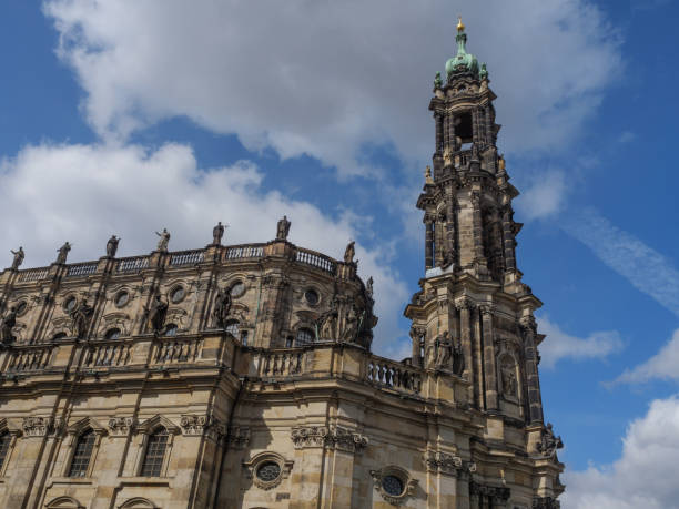 spring time in the city of Dresden