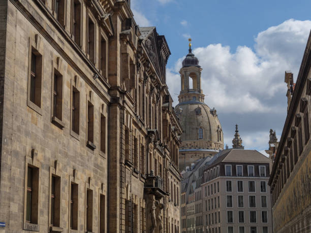 spring time in the city of Dresden