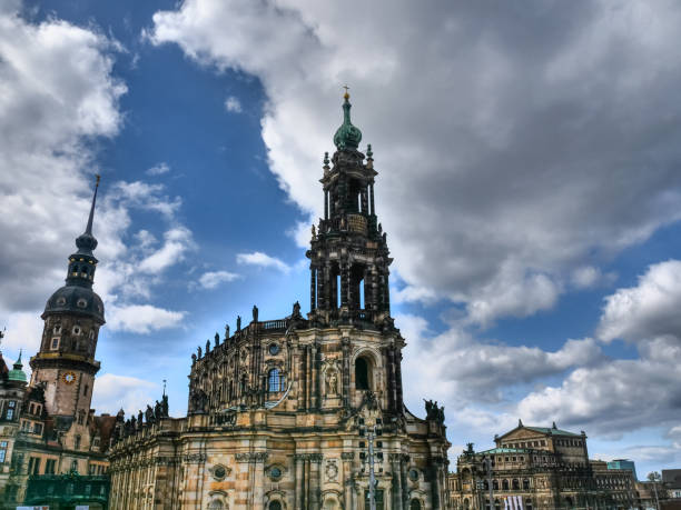 spring time in the city of Dresden