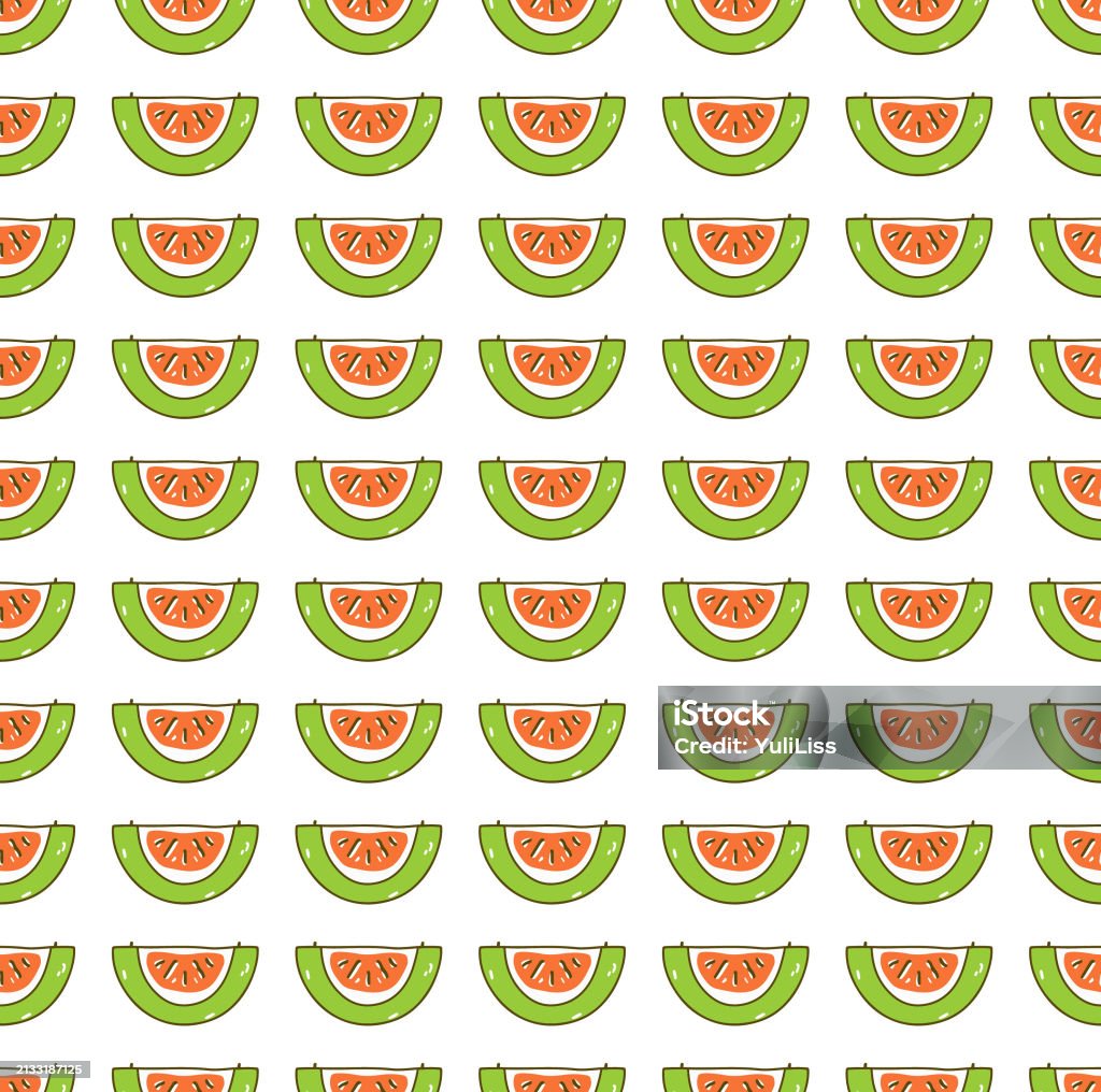 Wattermelon Pattern Watermelon Pattern Stock Illustration - Download Image Now - Abstract ...