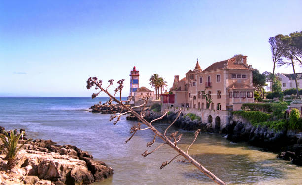 istock panorama of a Cascais cove 2133220180