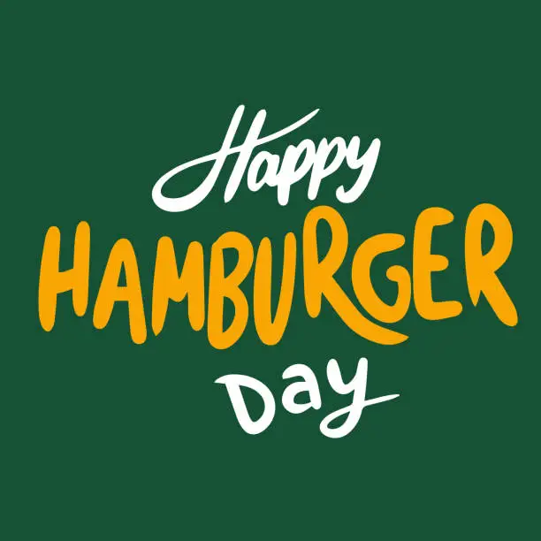 Vector illustration of National Hamburger Day