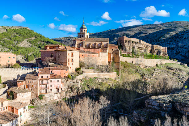 Albarracin - Medieval village in Aragon, Spain. Albarracin is a Spanish town, in the province of Teruel, Autonomous Community of Aragon. Albarracin has an elevation of 1,182 m (3,878 ft) XXXL 42Mp outdoors photo taken with SONY A7rII and Zeiss Batis 40mm F2.0 CF