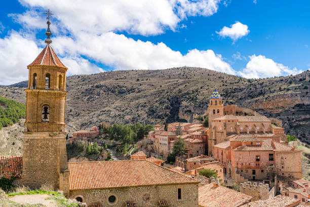 Albarracin - Medieval village in Aragon, Spain. Albarracin is a Spanish town, in the province of Teruel, Autonomous Community of Aragon. Albarracin has an elevation of 1,182 m (3,878 ft) XXXL 42Mp outdoors photo taken with SONY A7rII and Zeiss Batis 40mm F2.0 CF
