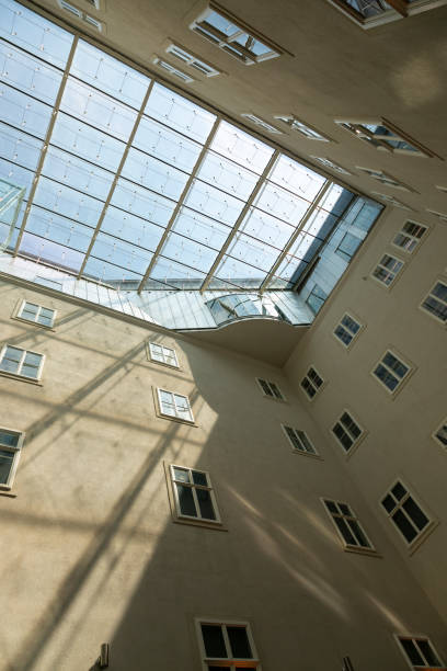 istock Multi-storey house with a glass roof 2133321413
