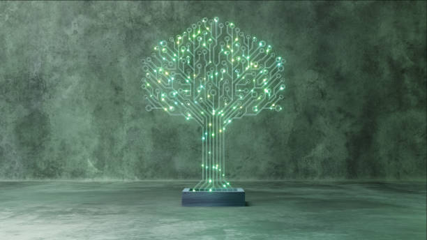 istock A serene 3D animation of a circuit tree with a soft green glow offers a refreshing take on the fusion of nature and technology. 2133347745