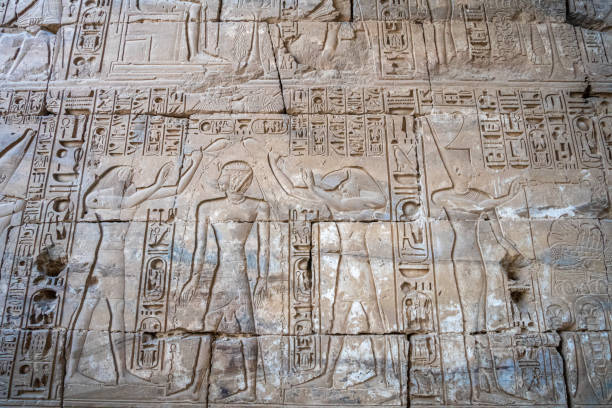 istock Karnak, Great Temple of Thebes, hypostyle hall, columns, ancient Egypt 2133360434