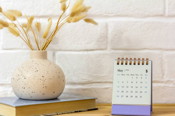 istock Calendar for planning for May 2024 on your desktop. 2133374692