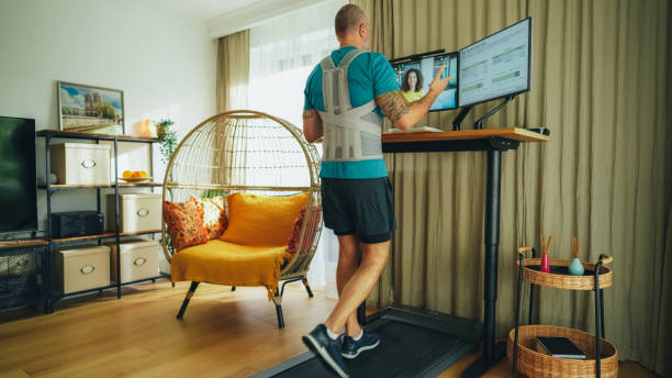 istock Colleagues working from home are talking on video call 2133419130