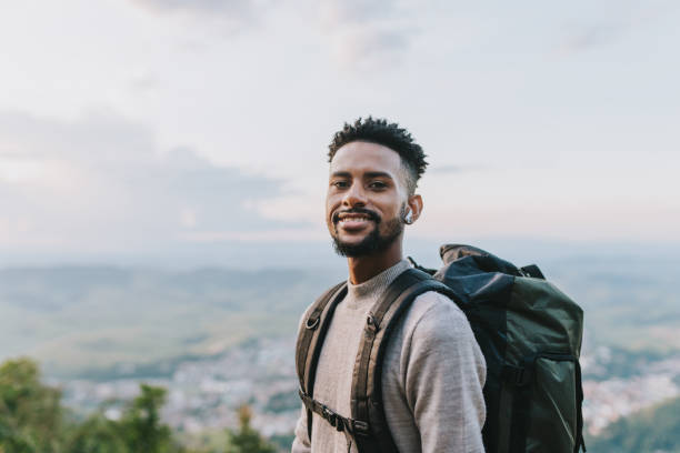 istock Backpacker enjoying adventure in natural park 2133481825