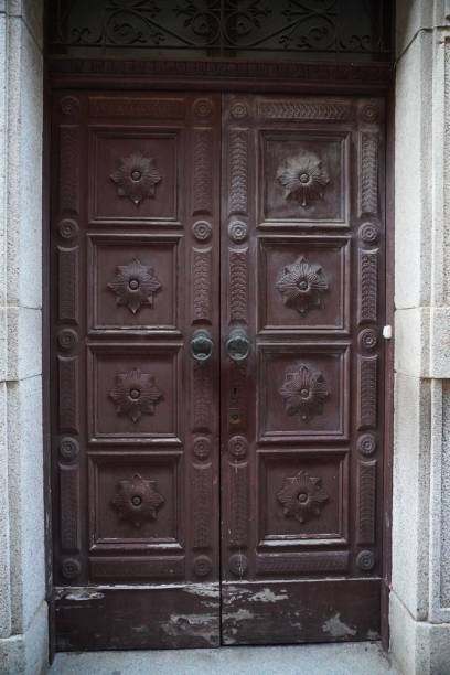 istock Old wooden doors, antique gate 2133498188