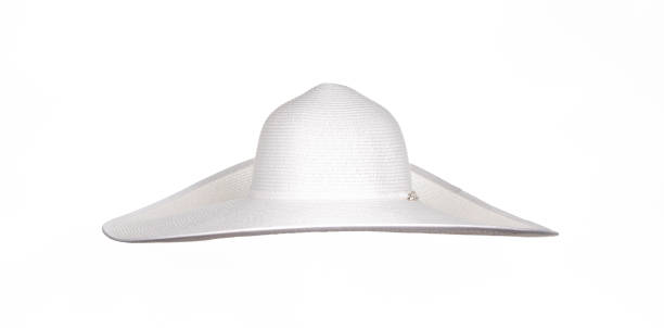 istock women summer white wide brimmed hat isolated on white background 2133519940