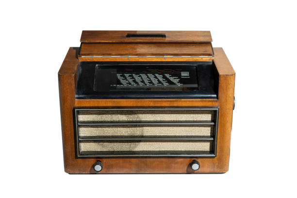 istock Vintage rradio receiver isolated on white background 2133540558