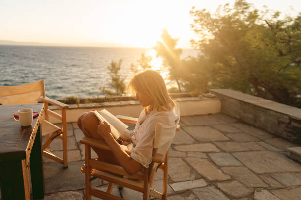 istock Morning on the seaside terrace 2133582416