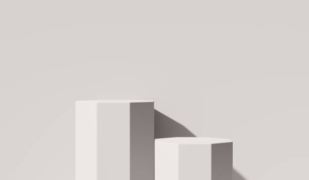 istock Abstract white platform podium showcase for product display 3d rendering 2133586714
