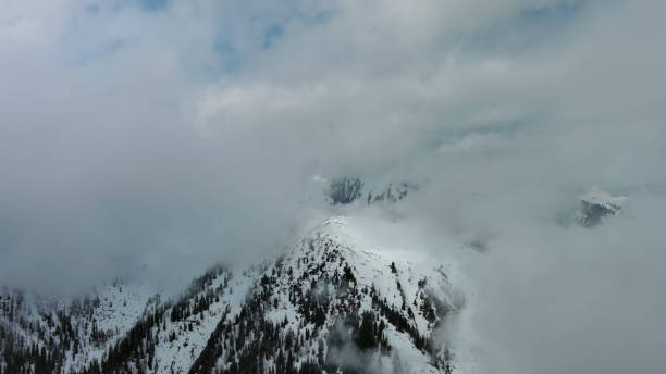 istock Village in valley and mountain in Alps 2133653261