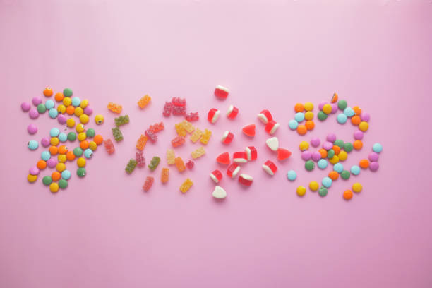 istock colorful candy sweet jelly in a bowl on table 2133655735