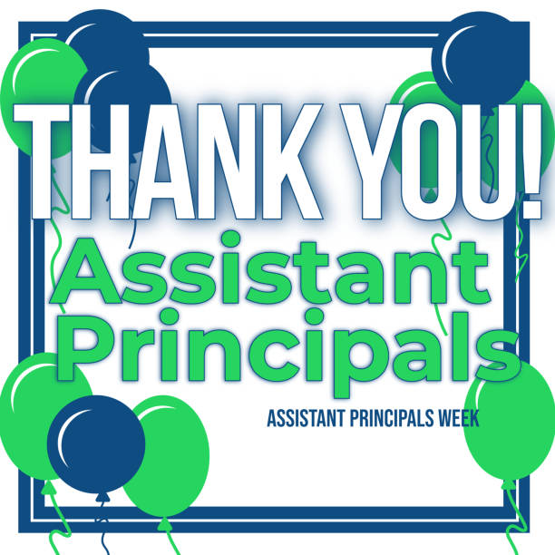 Assistant Principals, Appreciation Day, Employee Recognition. AP Week at Schools. Stock Illustration. Concept banner, greeting card, congratulation template, social media. Celebration concept of Assistant Principals Week (AP Week). Balloons. National Association of Elementary School Principals (NAESP). Color stock illustration. school-guidance-counselor stock illustrations