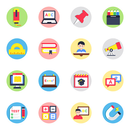 Find and download graphic resources of education icons. These modern icons are completely editable and are available with an instant download! Moreover facilitating you with Ai, EPS and JPG.