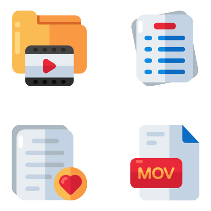 Folder icons in flat style contain a wealth of folder types available for download. Also, this set brings the facility to edit its resource files as per desire. Happy download.