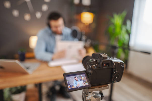 istock Caucasian men recording a podcast 2133765606