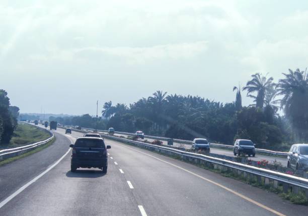 istock traffic flow on the toll road 2133832501