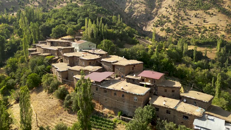 Hizan village and its natural scenery. Bitlis, Türkiye