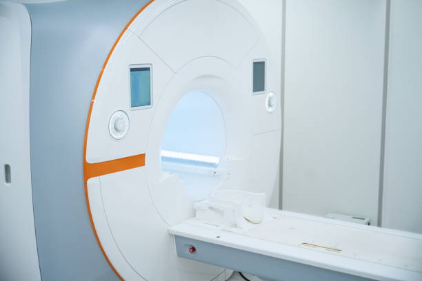 istock Magnetic resonance imaging machine in diagnostic clinic 2133870451