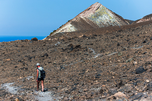 Aeolian Islands, Sicily, Italy:
Trekking on the island of Vulcano