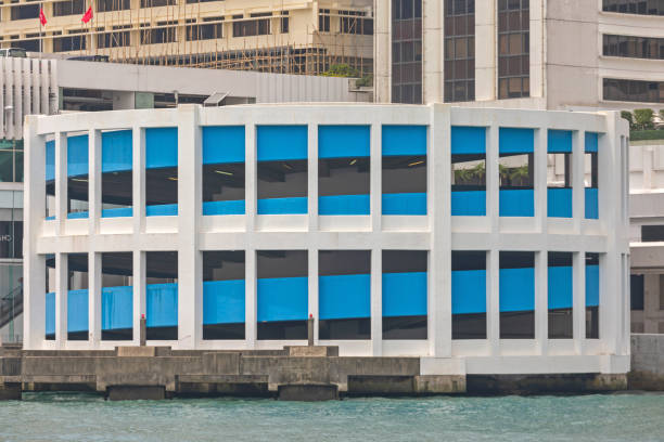 Circular Ramp for Cars in Parking Garage Hong Kong