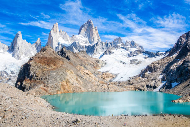 Laguna de los Tres at summer noon