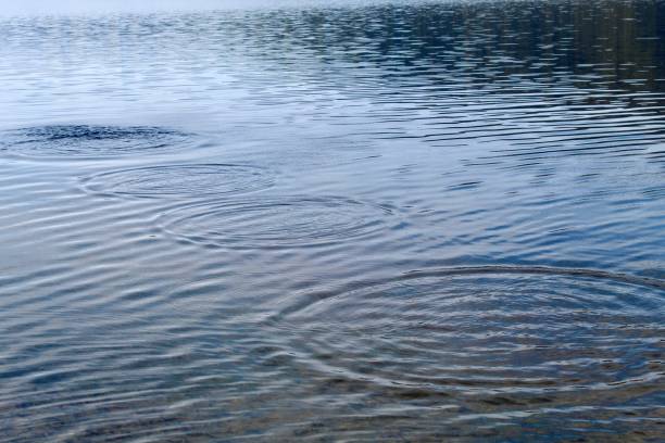 istock Skimming stone ripples in water 2134058483