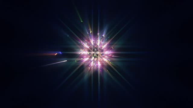 4k Glitter Flying Stars Animation Background