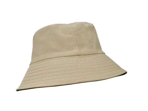 istock brown bucket hat Isolated on a white background 2134221632