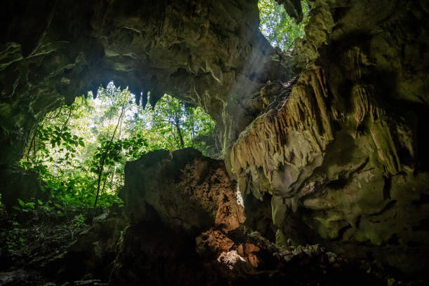 istock Cave in rainforest, Chiapas, Mexico 2134243734