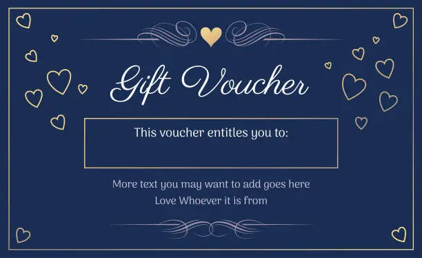 Vector illustration of Gift voucher vector design