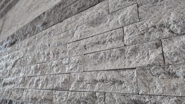 The architectural appearance of stone walls
