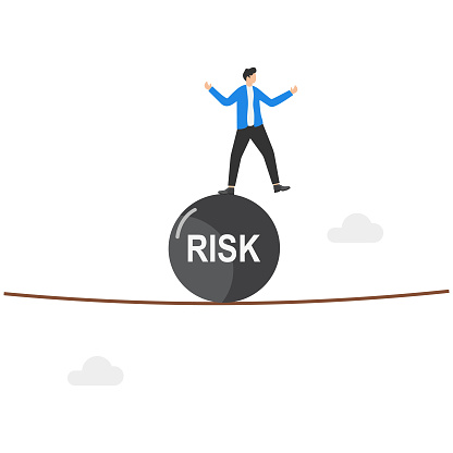 Risk taker concept for success vector illustration,