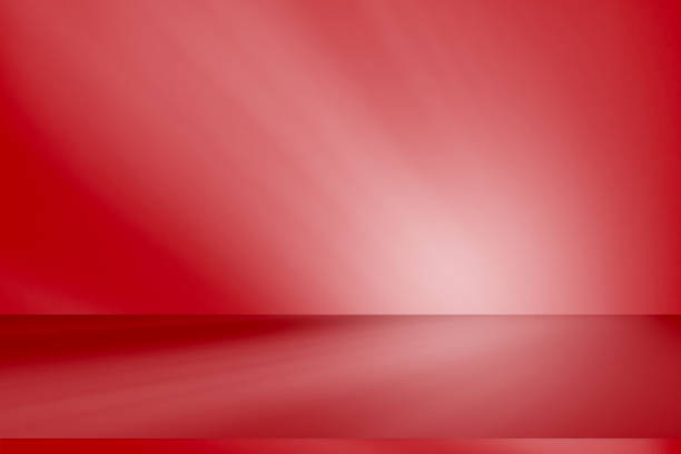 istock Wall interior background, studio and backdrops show products. with shadow from window color red light. background for text insertion and presentation of product 2134433997