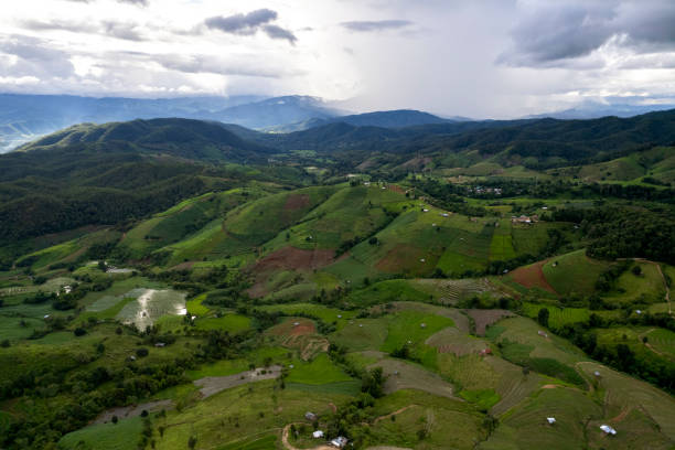 istock Terraced rice field at Mae Cham Chiangmai Northern Thailand 2134434310