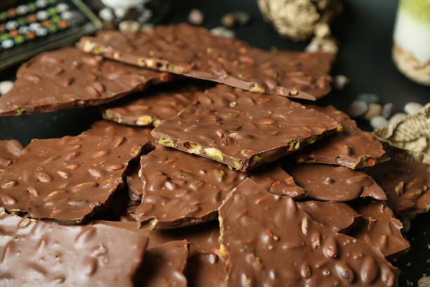 istock Pile of Chocolate Crackers on Table 2134599459