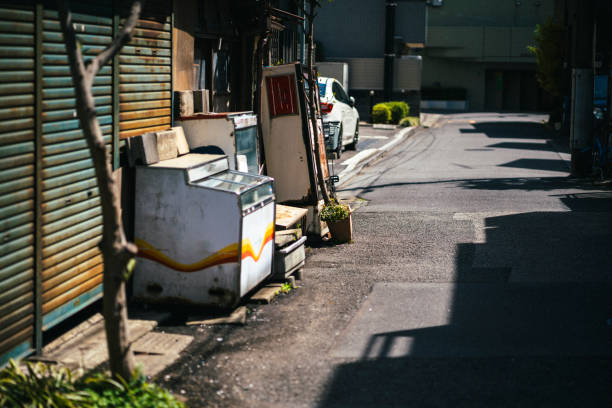 Old dilapidated general store in Tokyo