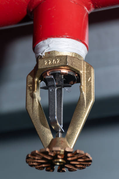 istock The best way to extinguish a fire is with a sprinkler system, a fire sprinkler system 2134621318