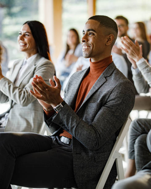 istock Applauding on a business seminar! 2134655254