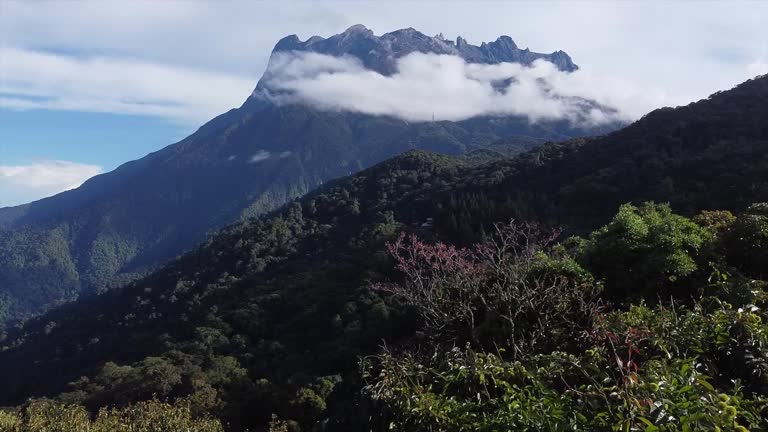 Mount Kinabalu Park in Sabah, Malaysia, showcases the majestic beauty of Southeast Asia's highest peak. Dense rainforests, granite peaks, and cascading streams create a mystical ambiance.