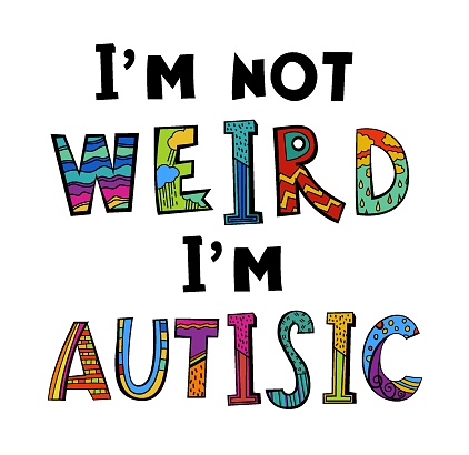 I Am Autistic Not Rude I Am Not Wierd Autistic Spectrum Disorder Vertical Poster Stock ...